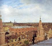 Eduard Gaertner Panorama of Berlin painting